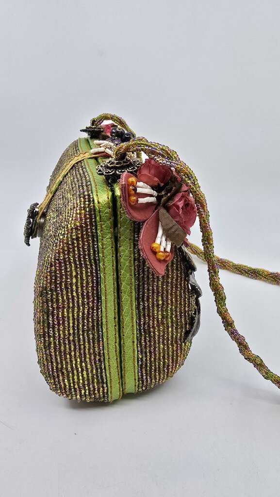 Mary Frances "Toast of the Town" Beaded Handbag w/ Wine Motif