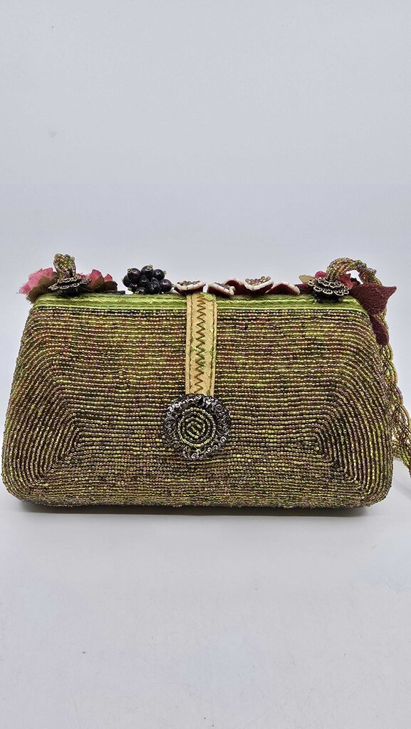 Mary Frances "Toast of the Town" Beaded Handbag w/ Wine Motif