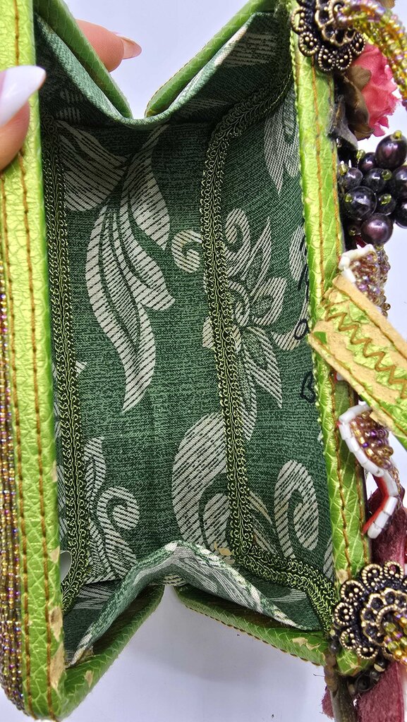 Mary Frances "Toast of the Town" Beaded Handbag w/ Wine Motif