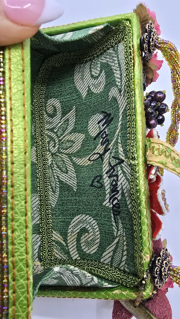 Mary Frances "Toast of the Town" Beaded Handbag w/ Wine Motif