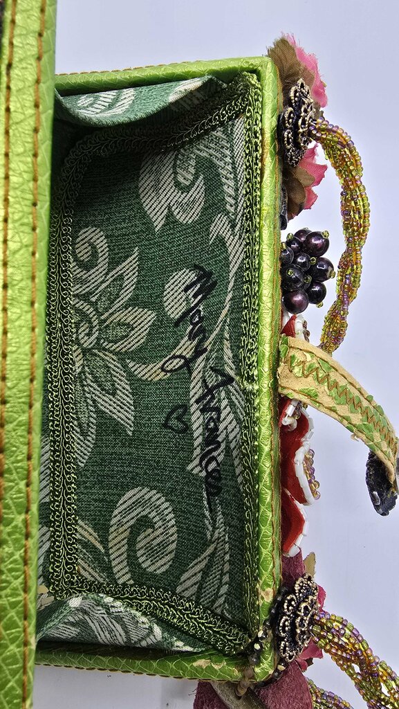 Mary Frances "Toast of the Town" Beaded Handbag w/ Wine Motif