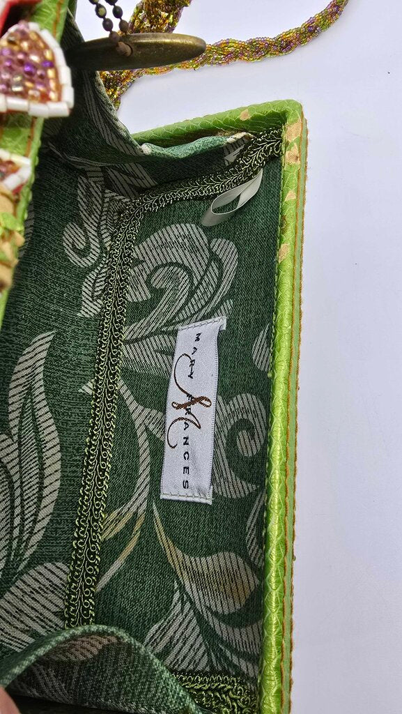 Mary Frances "Toast of the Town" Beaded Handbag w/ Wine Motif