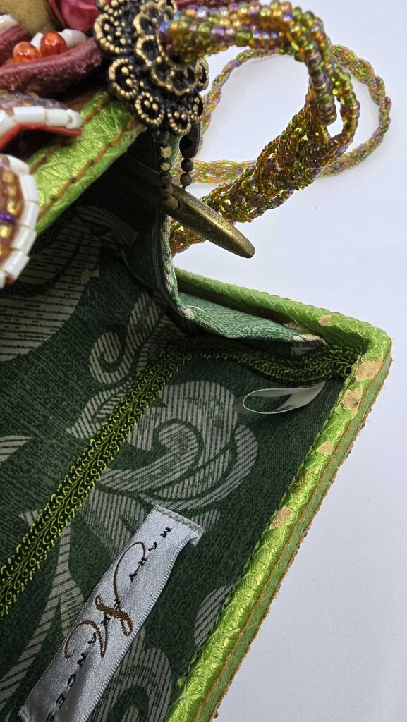 Mary Frances "Toast of the Town" Beaded Handbag w/ Wine Motif