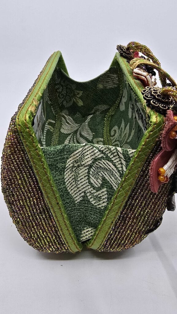 Mary Frances "Toast of the Town" Beaded Handbag w/ Wine Motif