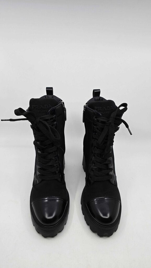 Prada Brixxen Re-Nylon Combat Boot