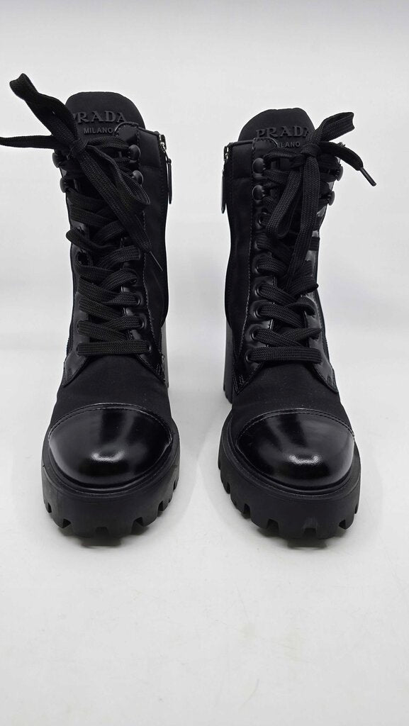 Prada Brixxen Re-Nylon Combat Boot