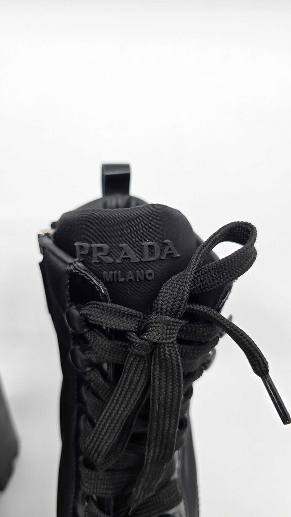 Prada Brixxen Re-Nylon Combat Boot