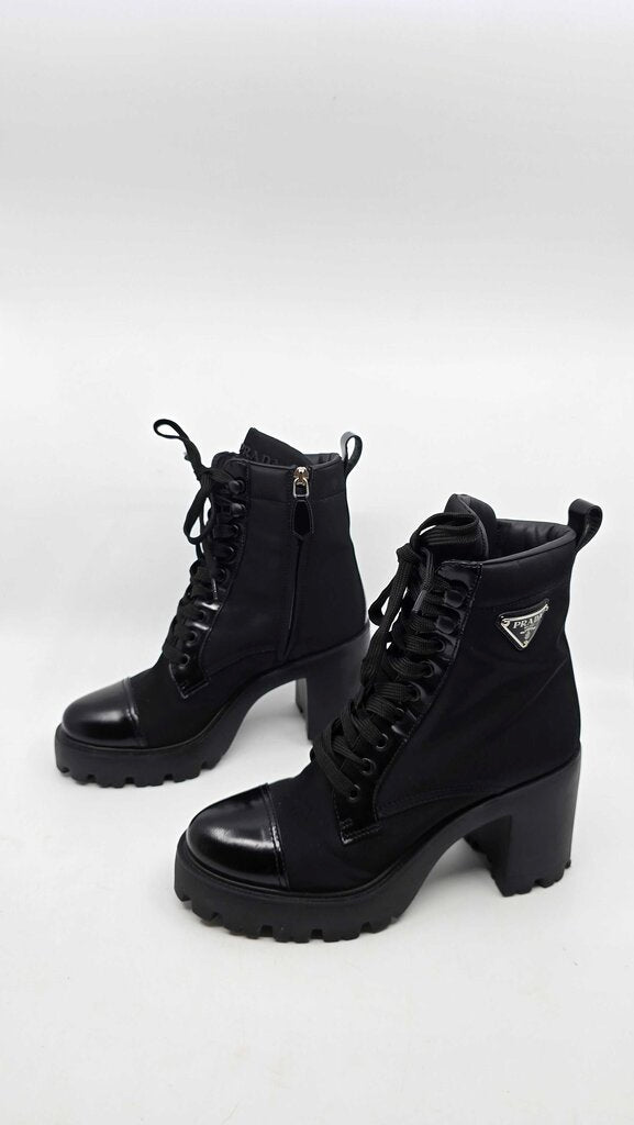 Prada Brixxen Re-Nylon Combat Boot
