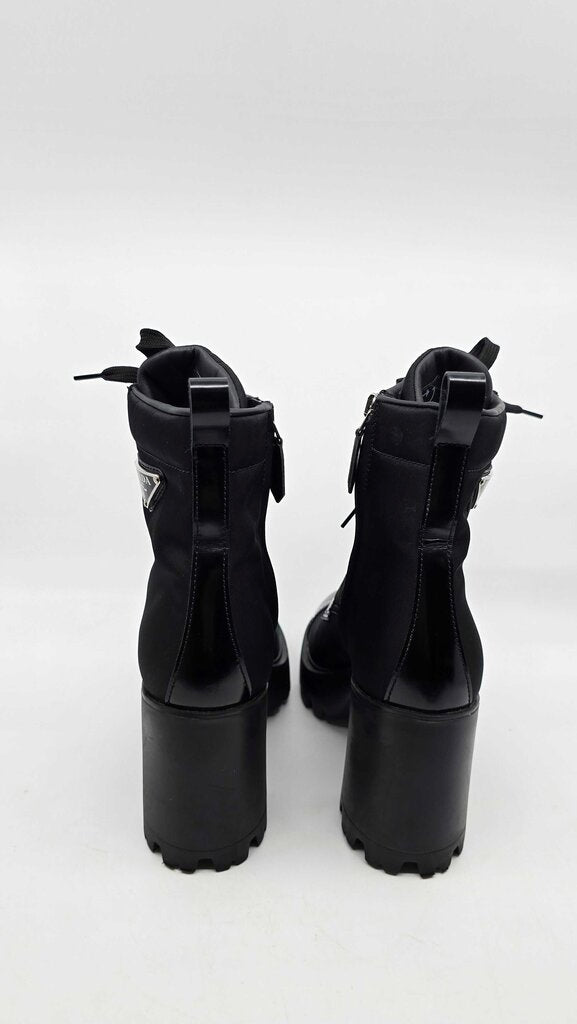 Prada Brixxen Re-Nylon Combat Boot