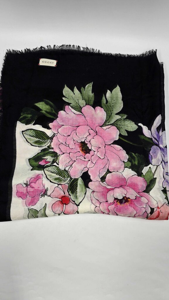 Gucci Rising Flower Silk Scarf