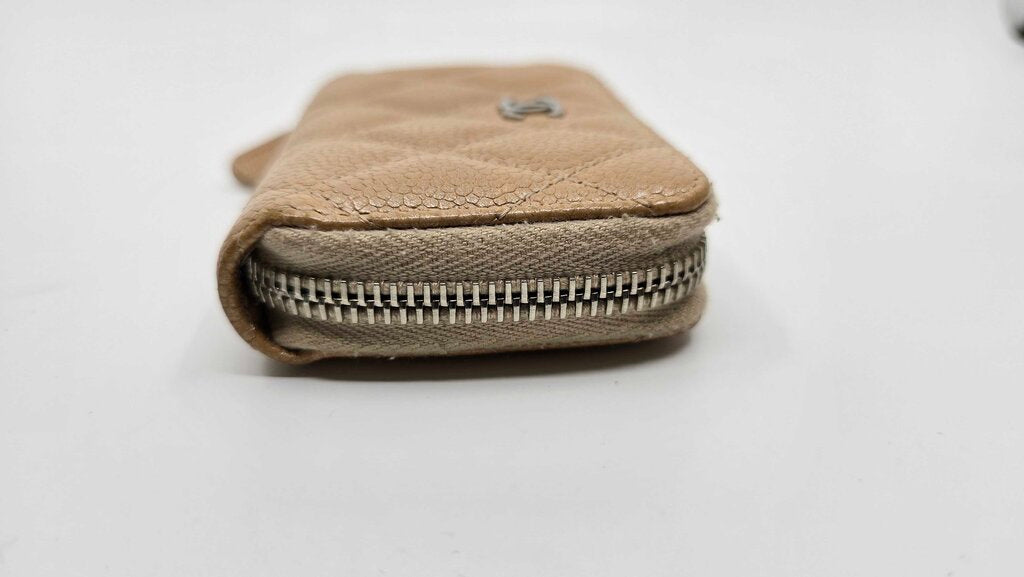 Chanel Cavier Zip Around Mini Wallet