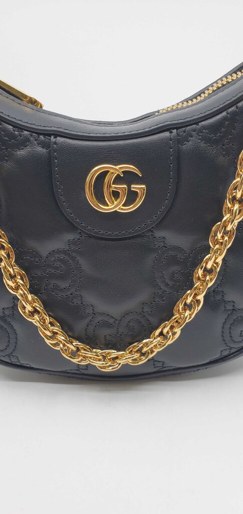Gucci GG Calfskin Matelasse Mini Slim Chain Shoulder Bag