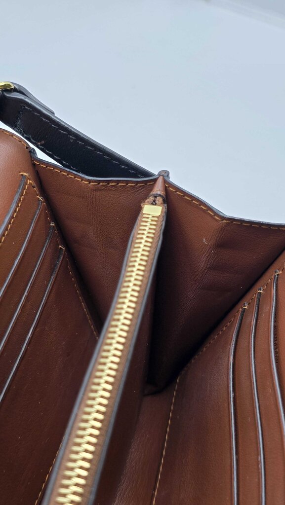 Burberry Icon Stripe E-Canvass Wallet w/ Detachable Strap