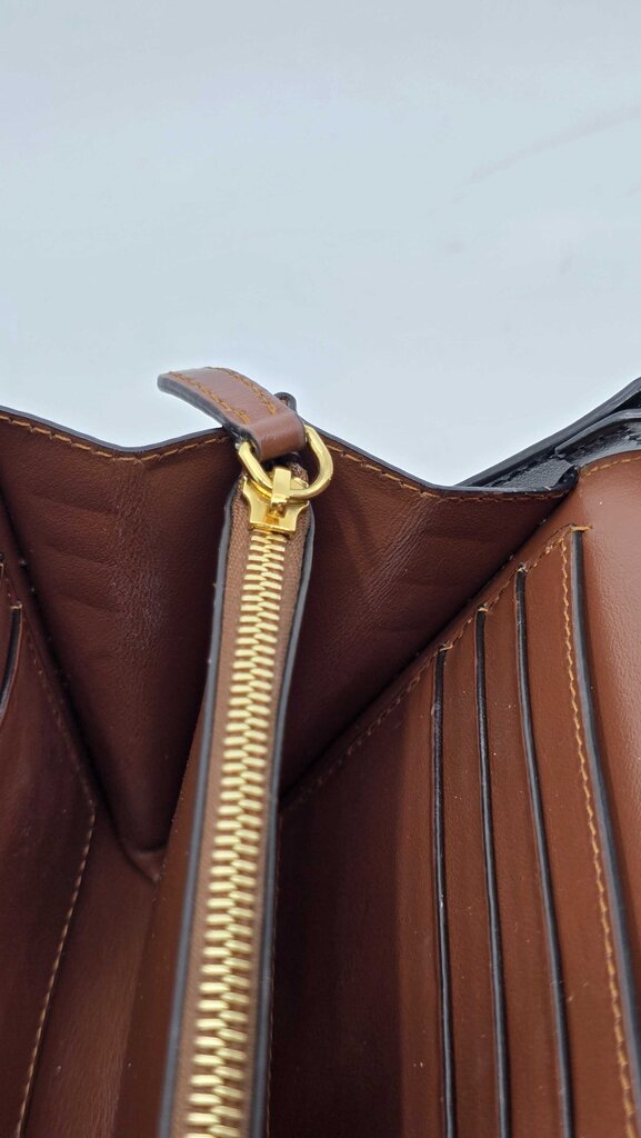 Burberry Icon Stripe E-Canvass Wallet w/ Detachable Strap