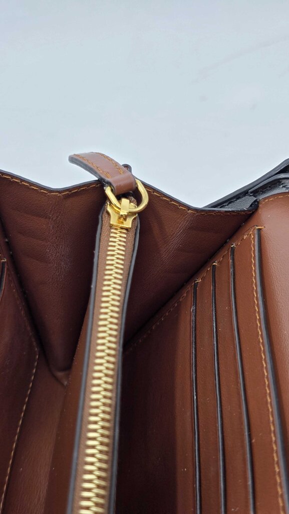 Burberry Icon Stripe E-Canvass Wallet w/ Detachable Strap