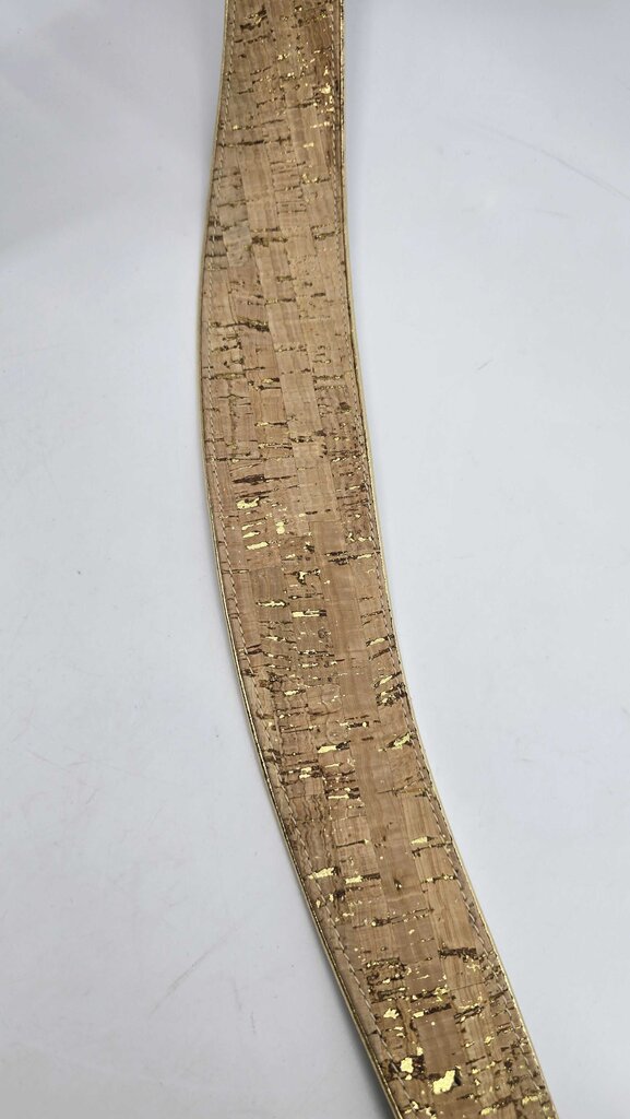 Oscar De La Renta Cork & Leather Belt