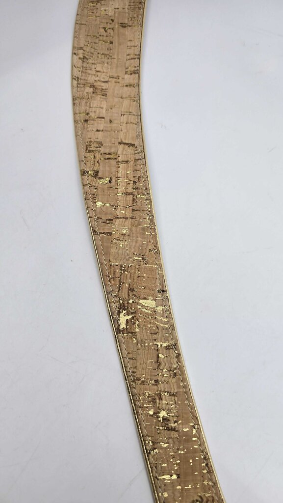 Oscar De La Renta Cork & Leather Belt