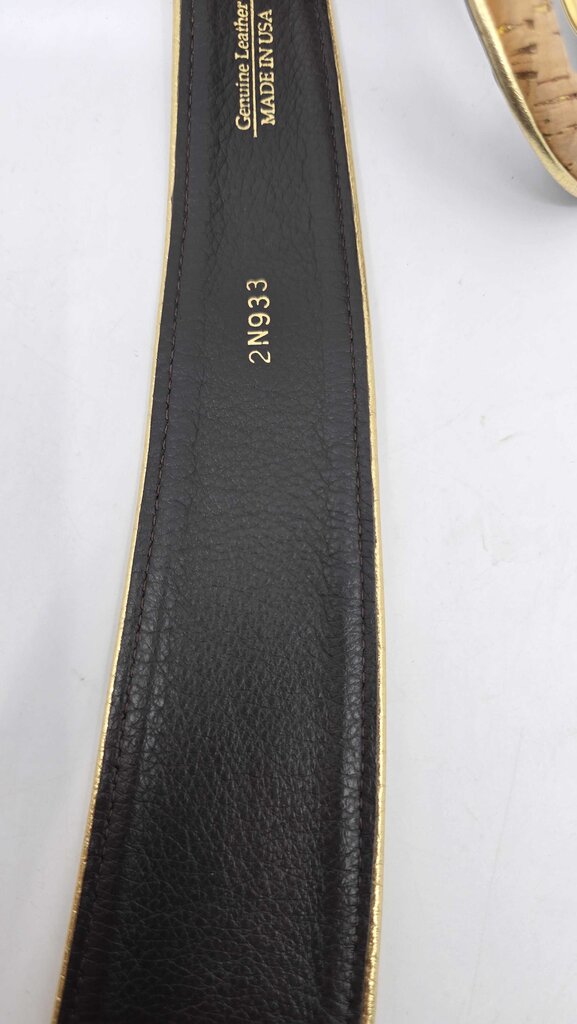 Oscar De La Renta Cork & Leather Belt