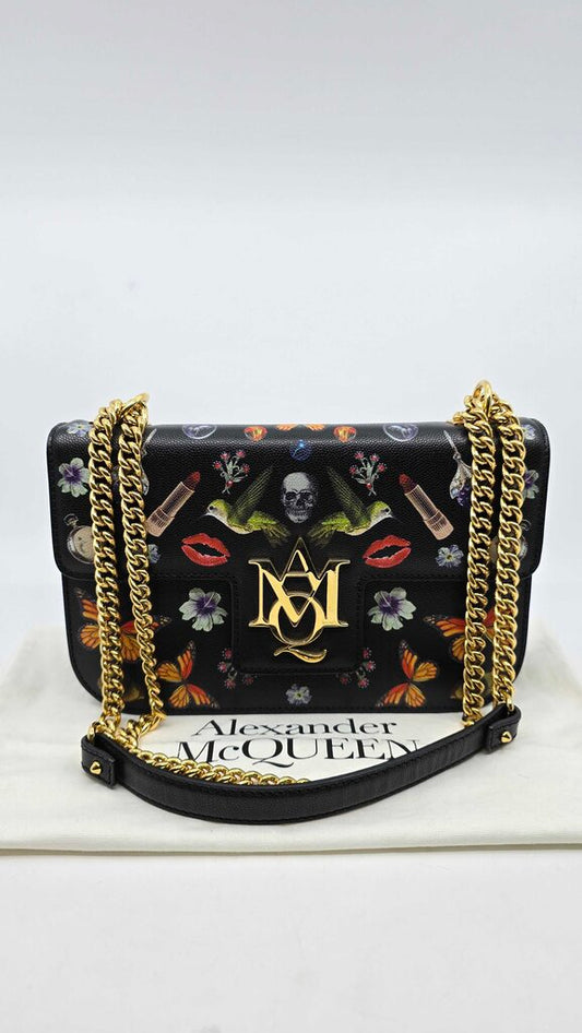 Alexander Mcqueen Insignia Obsession Print Crossbody