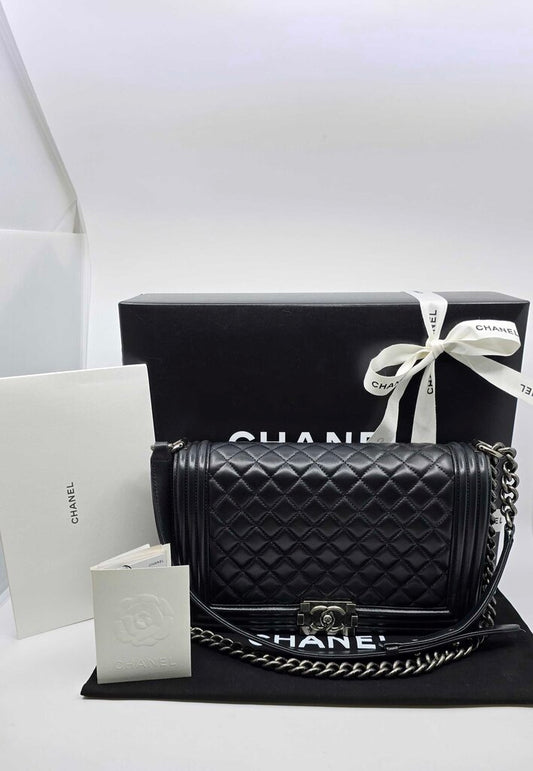 Chanel 2017 Lambskin Boy Bag