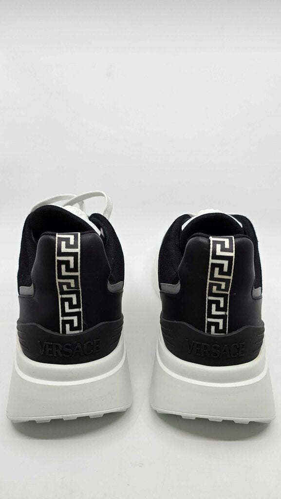 Versace Barocco Logo Print Suede Sneakers