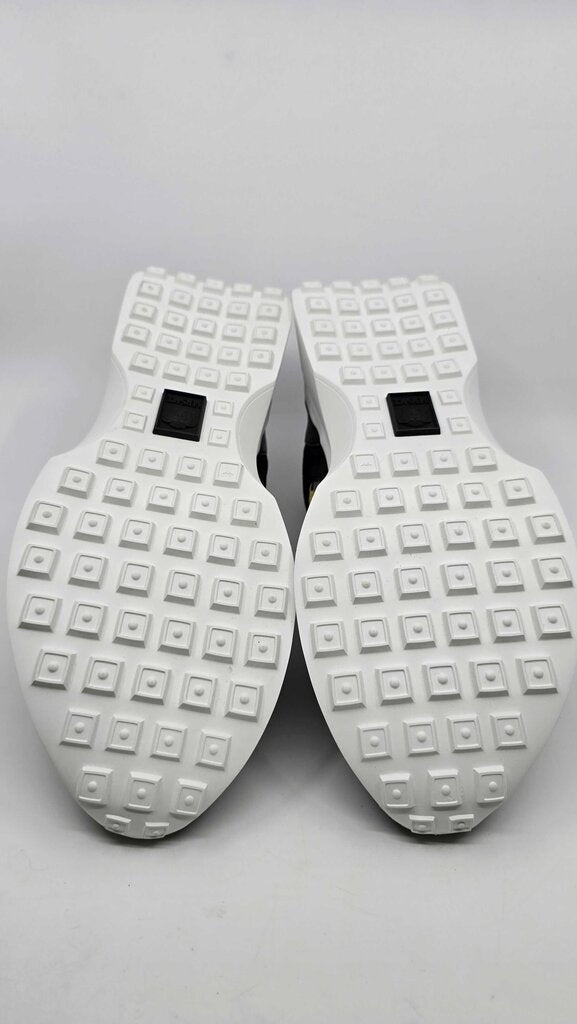 Versace Barocco Logo Print Suede Sneakers