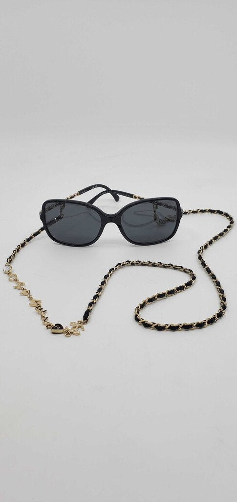 Chanel Square Sunglasses Acetate & Chain