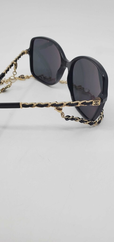 Chanel Square Sunglasses Acetate & Chain
