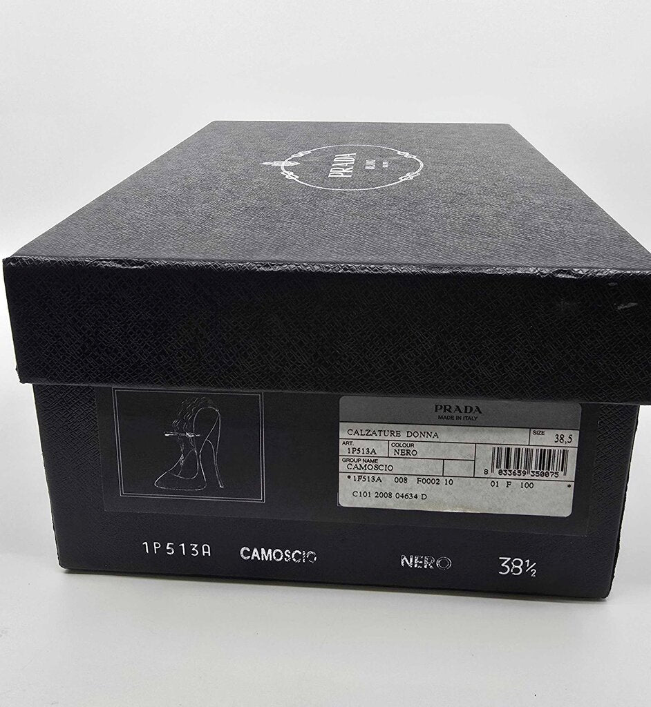 Prada Suede Ruffle Pumps