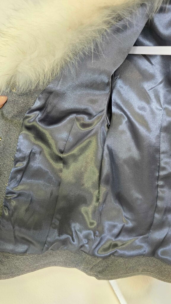 Sheri Bodell Jacket w/ Suede Exterior & Fox Fur Collar