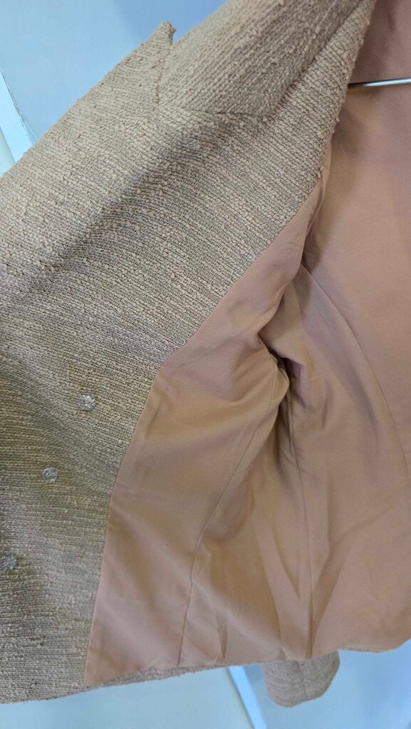 L'Agence Brooke Double Breasted Tweed Cropped Blazer