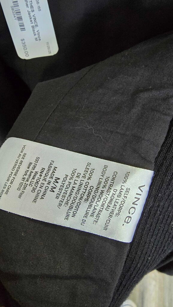 Vince. Leather Jacket