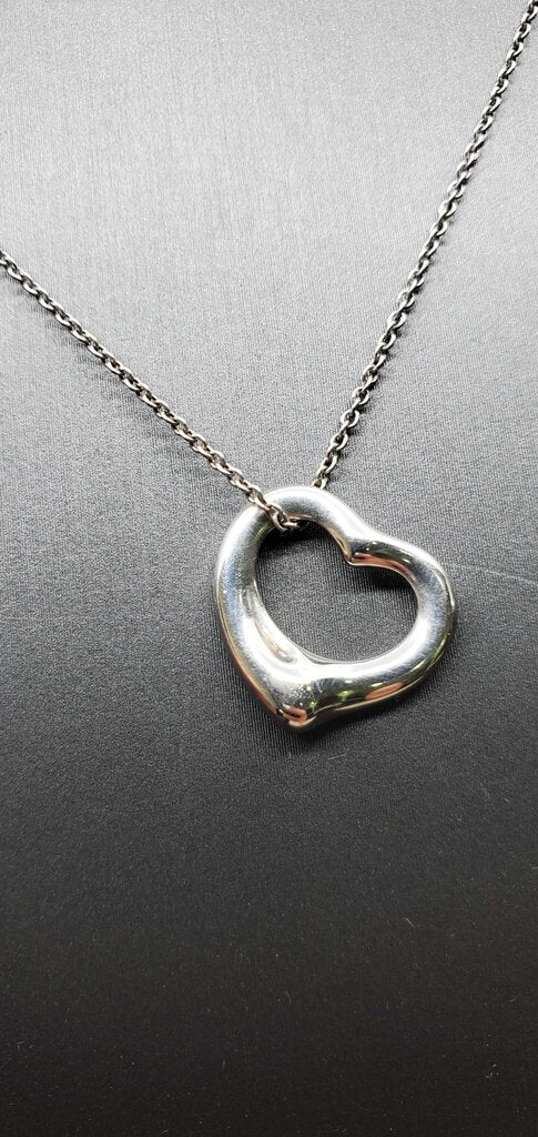 Tiffany & Co. Elsa Pereetti Open Heart Pendant Necklace