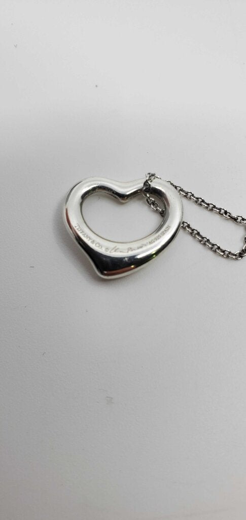 Tiffany & Co. Elsa Pereetti Open Heart Pendant Necklace