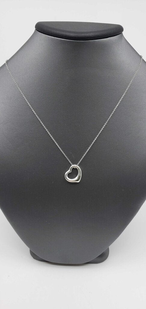 Tiffany & Co. Elsa Pereetti Open Heart Pendant Necklace