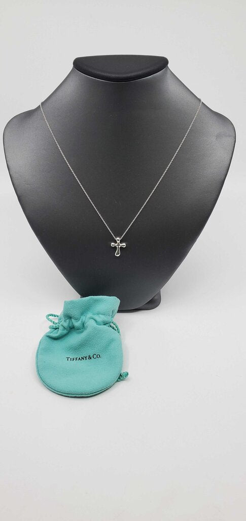 Tiffany & Co. Elsa Peretti Cross Pendant Necklace