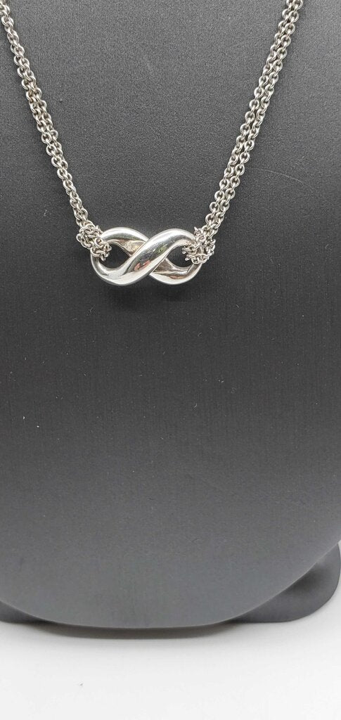 Tiffany & Co. Infinity Pendant on Double Chain