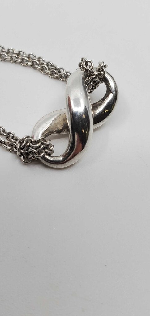 Tiffany & Co. Infinity Pendant on Double Chain