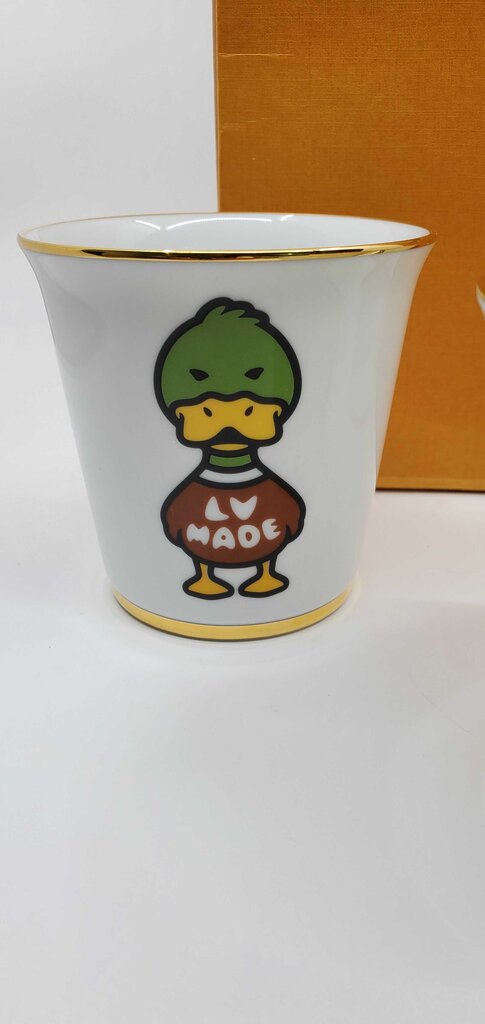 Louis Vuitton Virgil Abloh x Nigo Set of Four Multicolor Porcelain Cups