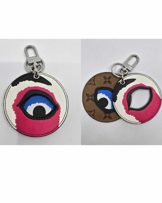 Louis Vuitton x Kansai Yamamoto Kabuki Mask Bag Charm & Key Holder in Monogram Reverse