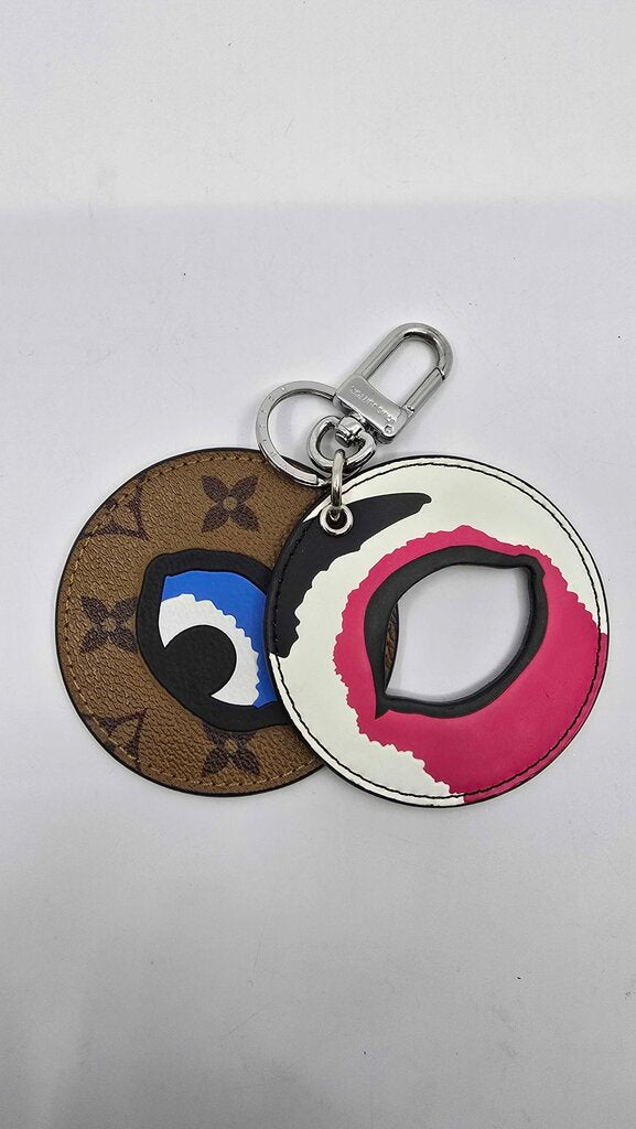 Louis Vuitton x Kansai Yamamoto Kabuki Mask Bag Charm & Key Holder in Monogram Reverse