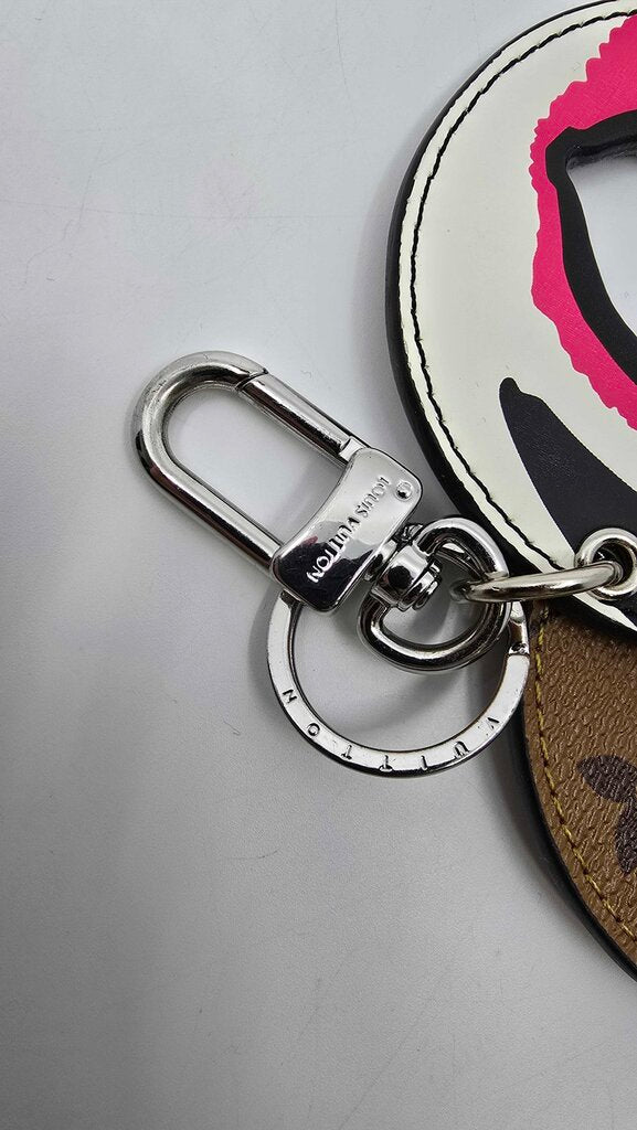 Louis Vuitton x Kansai Yamamoto Kabuki Mask Bag Charm & Key Holder in Monogram Reverse