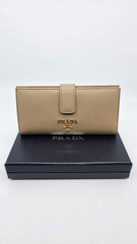 Prada Saffiano Metal Wallet