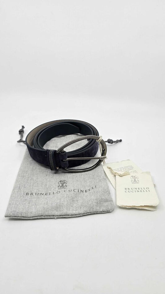Brunello Cucinelli Suede w/ Oval Monili
