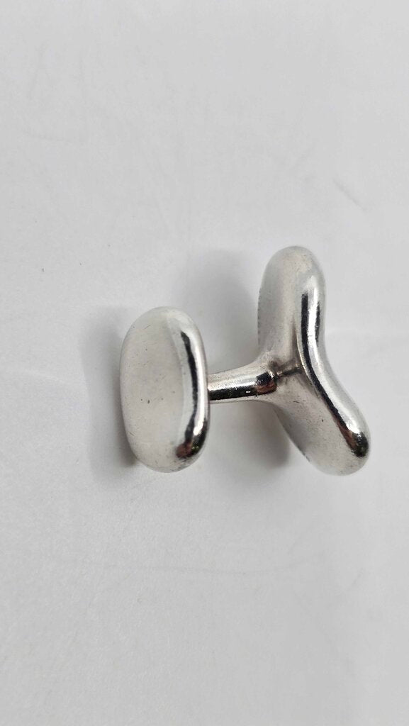 Tiffany & Co. Elsa Peretti Sterling Silver Bean Large Cufflinks