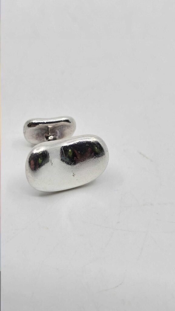 Tiffany & Co. Elsa Peretti Sterling Silver Bean Large Cufflinks