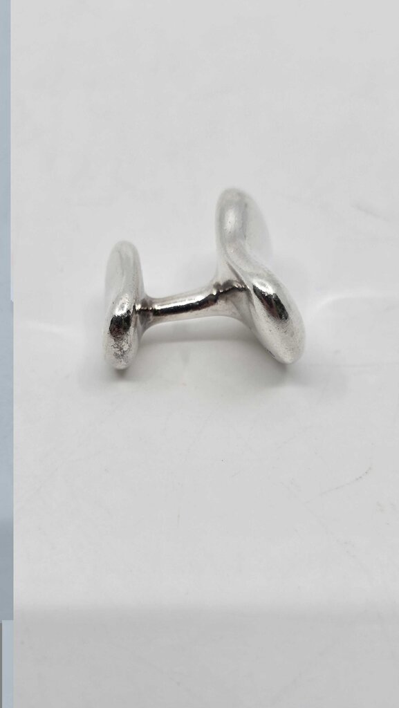 Tiffany & Co. Elsa Peretti Sterling Silver Bean Large Cufflinks