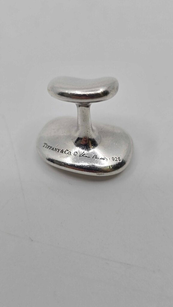 Tiffany & Co. Elsa Peretti Sterling Silver Bean Large Cufflinks