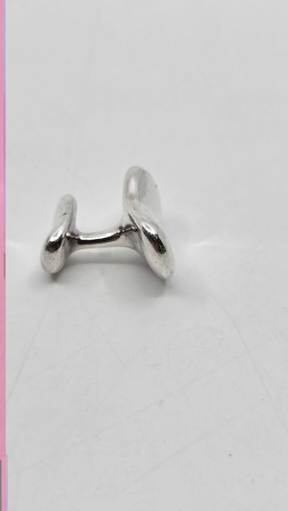 Tiffany & Co. Elsa Peretti Sterling Silver Bean Large Cufflinks