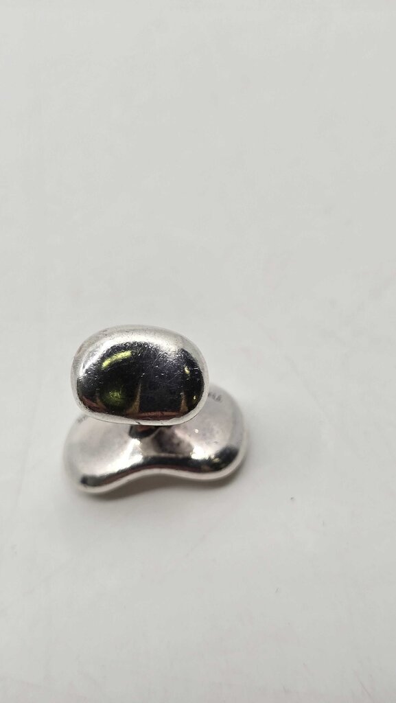 Tiffany & Co. Elsa Peretti Sterling Silver Bean Large Cufflinks
